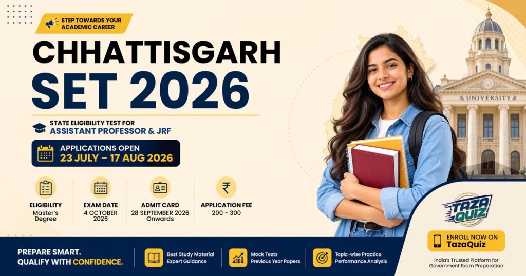 Chhattisgarh SET 2026: Apply Online Now!