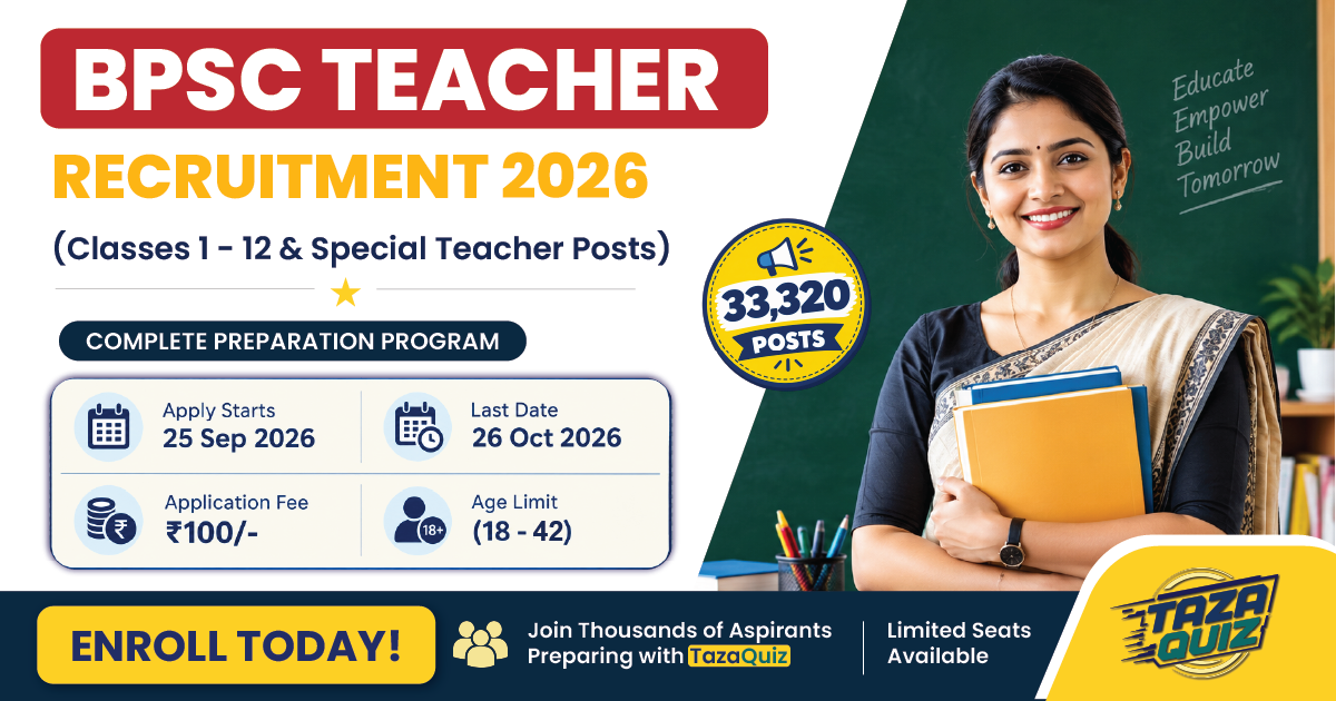 BPSC School Teacher TRE 4.0 Recruitment 2026